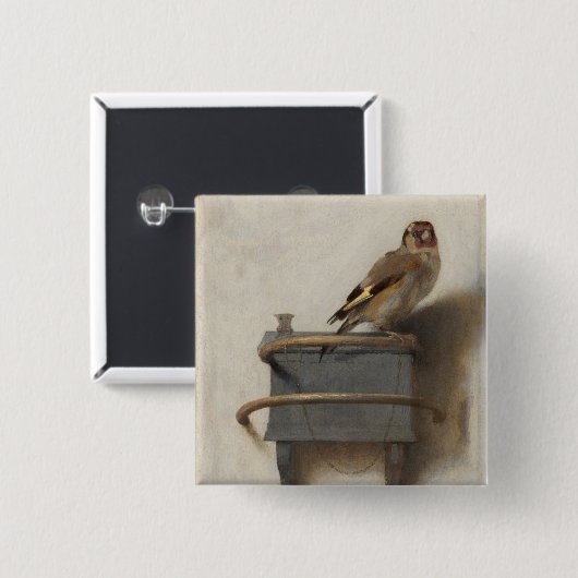 Der Goldfinch Button (Vorne & Hinten)