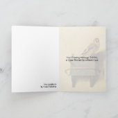 Der Goldfinch. Durch Carel Fabritius Karte (Innenseite)