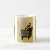 Der Goldfinch., Puttertje durch Carel Fabritius Kaffeetasse (Mittel)