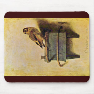 Der Goldfinch., Puttertje durch Carel Fabritius Mousepad