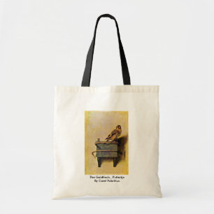 Der Goldfinch., Puttertje durch Carel Fabritius Tragetasche