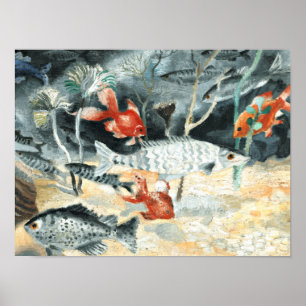 Der Goldfisch, Gemälde von Christopher Wood Poster