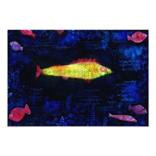 Der Goldfish, 1925 von Paul Klee Fotodruck (Vorne)