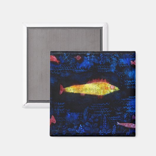 Der Goldfish, Paul Klee Magnet (Vorderseite/Rückseite)