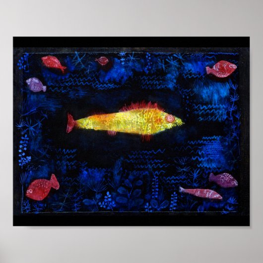 Der Goldfish, Paul Klee Poster (Vorne)