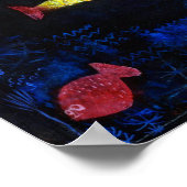 Der Goldfish, Paul Klee Poster (Ecke)