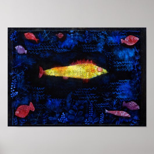 Der Goldfish, Paul Klee Poster (Vorne)