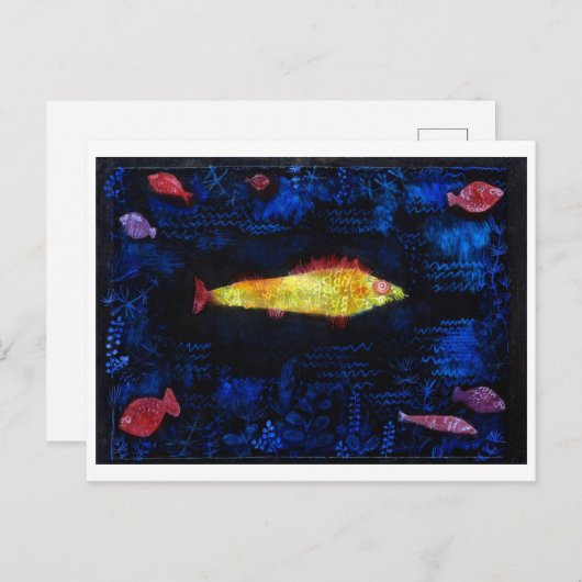Der Goldfish, Paul Klee Postkarte (Vorne/Hinten)