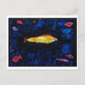 Der Goldfish, Paul Klee Postkarte (Vorderseite)