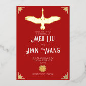 Der Goldkran Folieneinladung (Vorderseite)