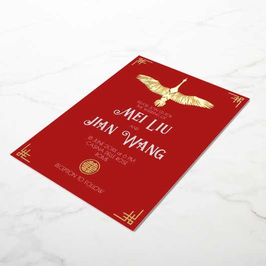 Der Goldkran Folieneinladung (Gedreht)