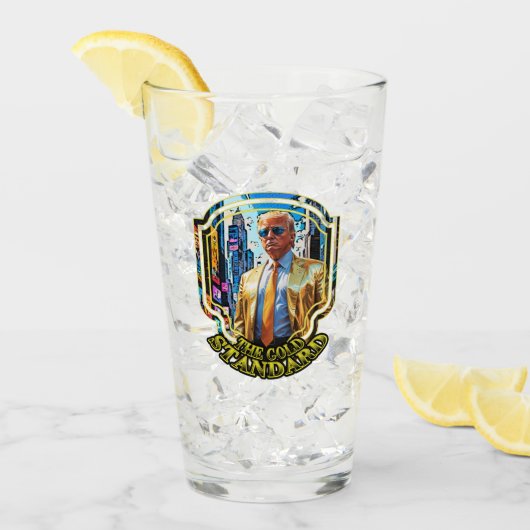 Der Goldstandard - Präsident Trump 2024 Glas (Vorderseite Ice)