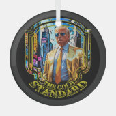 Der Goldstandard - Präsident Trump 2024 Ornament Aus Glas (Vorderseite)