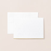Der Goldstar von David Blank Personalisiert Luxury Folienkarte (Rückseite mit Umschlag)