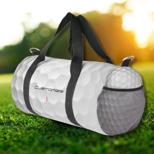 Der Golf Ball verringert den Personalisierten Text Duffle Bag