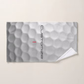Der Golf Ball verringert den Personalisierten Text Handtuch (Handtuch)