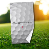 Der Golf Ball verringert den Personalisierten Text Handtuch
