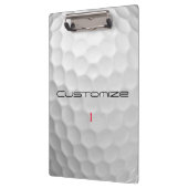 Der Golf Ball verringert den Personalisierten Text Klemmbrett (Links)