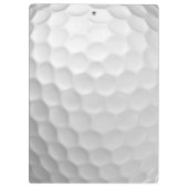 Der Golf Ball verringert den Personalisierten Text Klemmbrett (Rückseite)