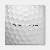 Der Golf Ball verringert den Personalisierten Text Magnet (Vorne)