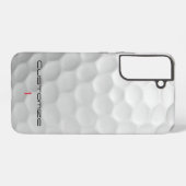 Der Golf Ball verringert den Personalisierten Text Samsung Galaxy Hülle (Rückseite (Horizontal))