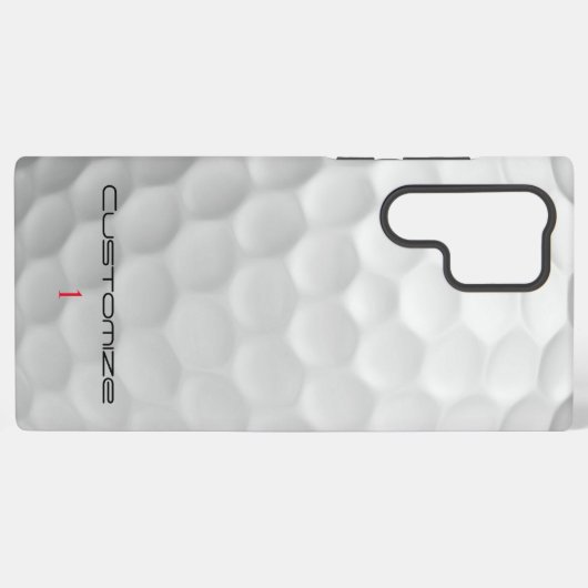 Der Golf Ball verringert den Personalisierten Text Samsung Galaxy Hülle (Rückseite (Horizontal))