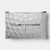 Der Golf Ball verringert den Personalisierten Text Zubehörtasche (Vorderseite)