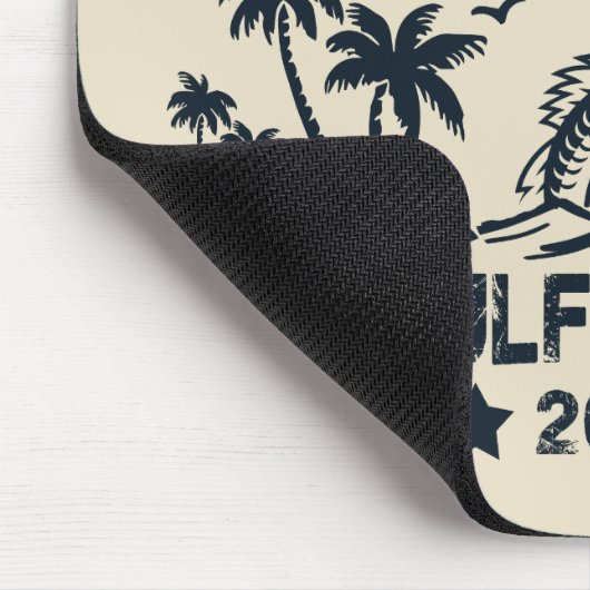 Der Golf von Amerika fischt die patriotische ameri Mousepad (Ecke)