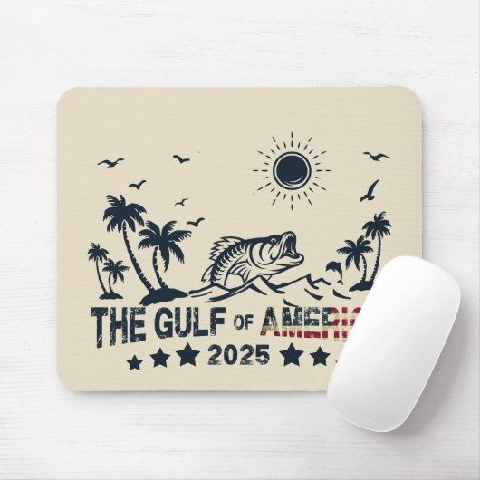 Der Golf von Amerika fischt die patriotische ameri Mousepad (Mit Mouse)