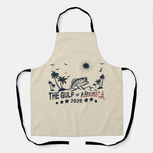 Der Golf von Amerika fischt die patriotische ameri Schürze (Vorderseite)