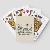 Der Golf von Amerika fischt die patriotische ameri Spielkarten (Rückseite)