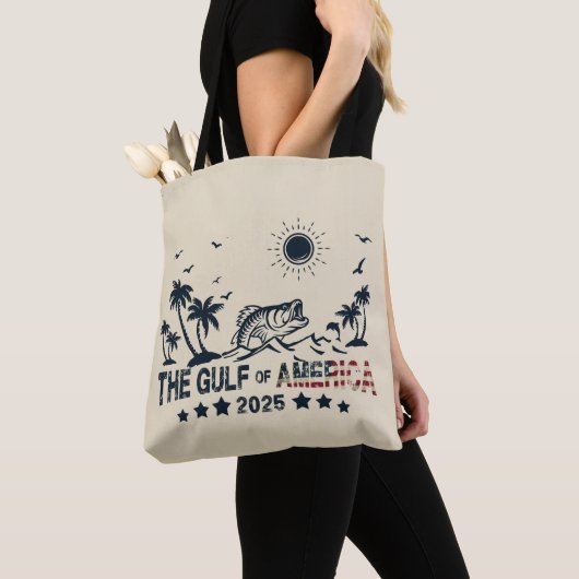 Der Golf von Amerika fischt die patriotische ameri Tasche (Von Nahem)