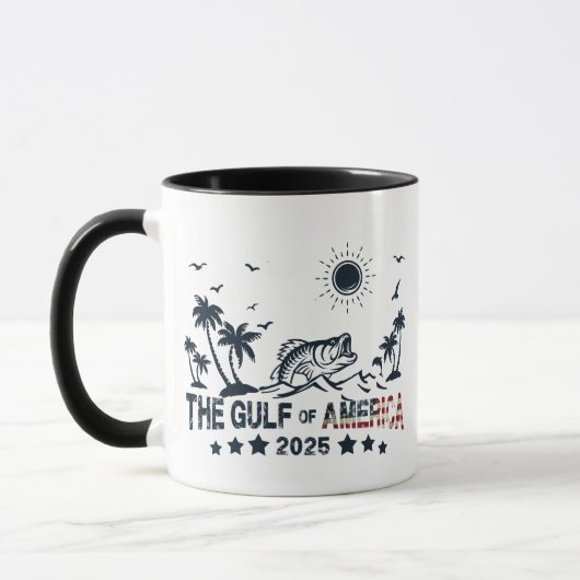 Der Golf von Amerika fischt patriotische amerikani Tasse (Links)