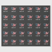 Der Golf von Amerika Funny Trump East Cost Mexiko Geschenkpapier (Flach)