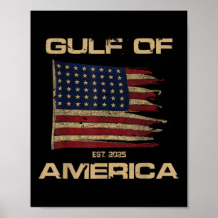 Der Golf von Amerika hat seit 2025 unter der Flagg Poster