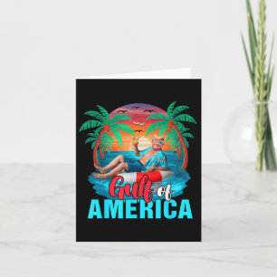 Der Golf von Amerika hat Trump auf dem Strand vor  Karte