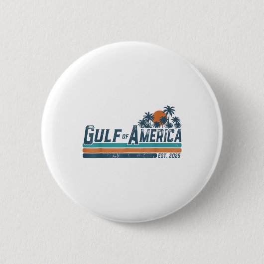 Der Golf von Amerika im Retro-Golf von Amerika sei Button (Vorderseite)