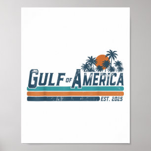 Der Golf von Amerika im Retro-Golf von Amerika sei Poster