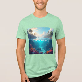 Der Golf von Amerika in der Nachrichtengeschichte Tri-Blend Shirt