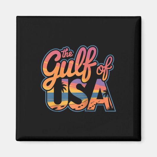 Der Golf von Amerika Mexiko Urlaub Desi Magnet (Vorne)