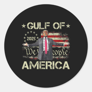 Der Golf von Amerika nach 2025 unter amerikanische Runder Aufkleber