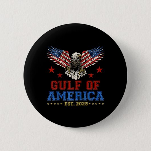 Der Golf von Amerika östlich. 2025 Der sonnige Gol Button (Vorderseite)