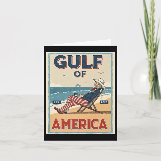 Der Golf von Amerika östlich. 2025 Uncle Sam Patri Karte (Vorderseite)