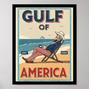 Der Golf von Amerika östlich. 2025 Uncle Sam Patri Poster