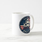 Der Golf von Amerika Patriotic Kaffeetasse (VorderseiteRechts)