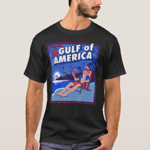 Der Golf von Amerika Trump, der vom Patriotischen  T-Shirt