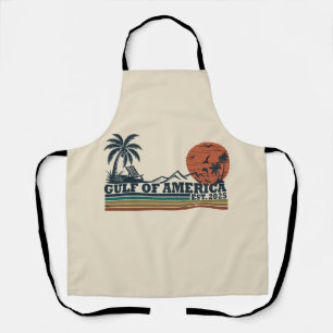 Der Golf von Amerika - Vintages patriotisches Desi Schürze