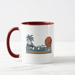 Der Golf von Amerika - Vintages patriotisches Desi Tasse