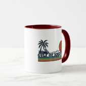 Der Golf von Amerika - Vintages patriotisches Desi Tasse (VorderseiteRechts)