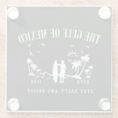 Der Golf von Mexiko bleibe salzig und widersteht Glasuntersetzer (Rückseite)